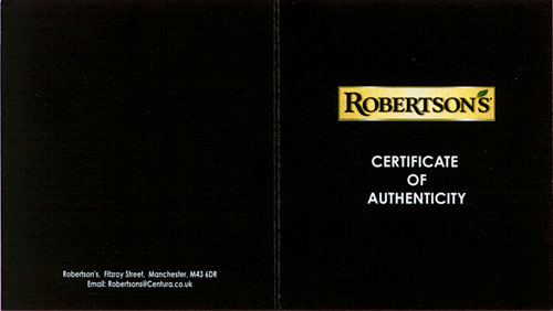 Certificate Inside