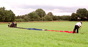 The envelope as it is first laid out